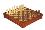Шахматы классические малые деревянные утяжеленные (высота короля 2,75