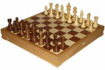 Шахматы классические большие деревянные утяжеленные (высота короля 4,25