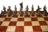 Шахматы исторические с тонированными фигурами из олова