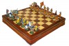 Шахматы исторические с покрашенными фигурами из олова
